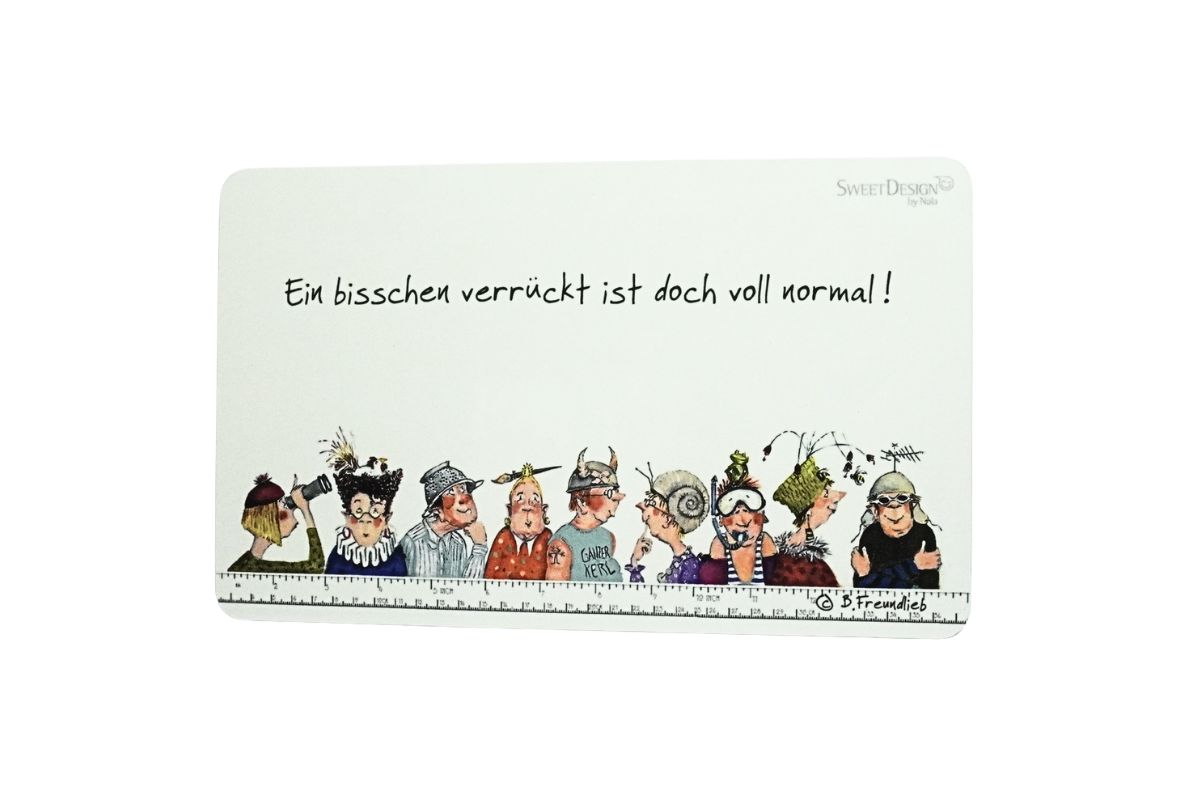 Frühstücksbrettchen SweetDesign by Nala "Ein bisschen verrückt ist doch voll normal!"