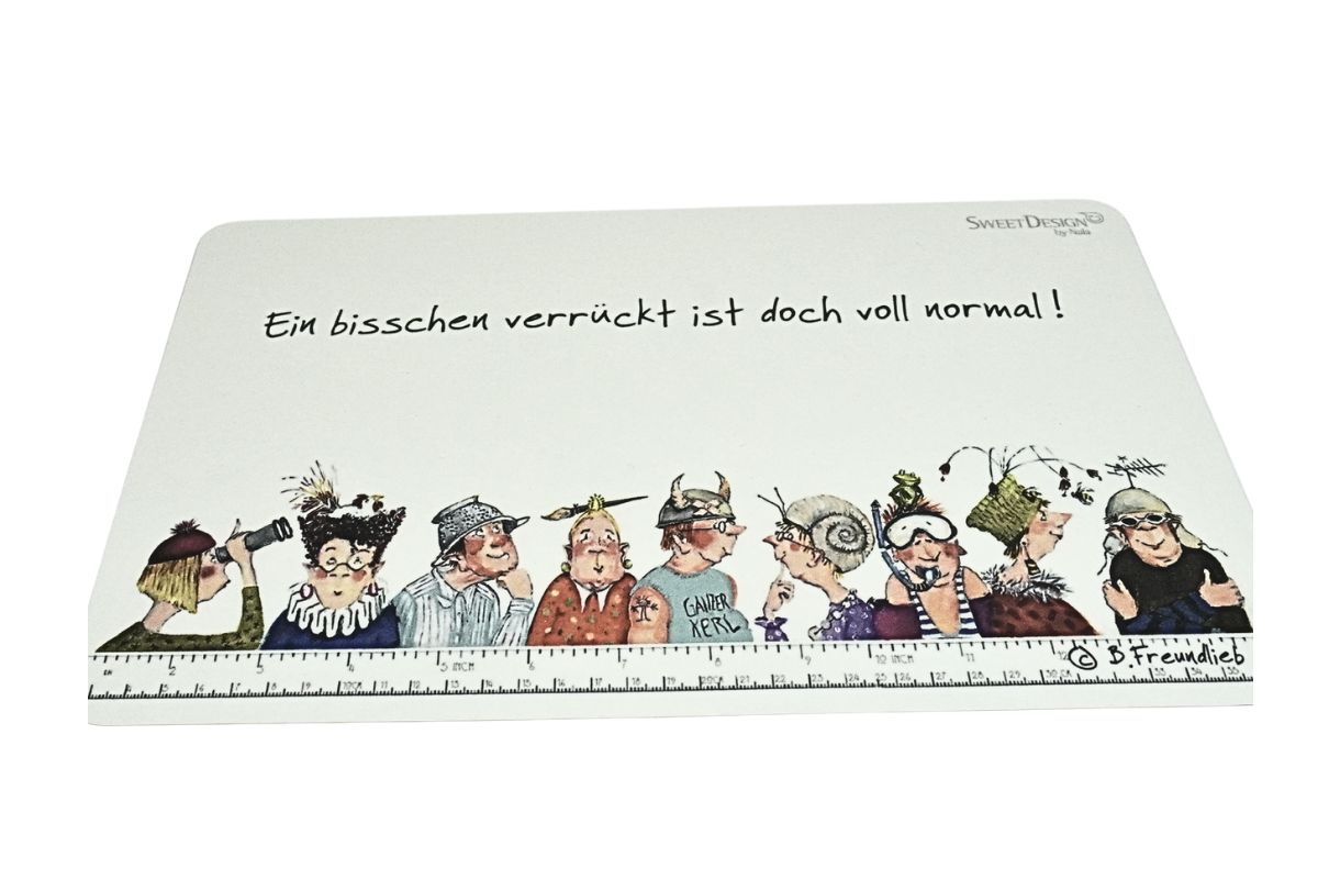 Frühstücksbrettchen SweetDesign by Nala "Ein bisschen verrückt ist doch voll normal!"