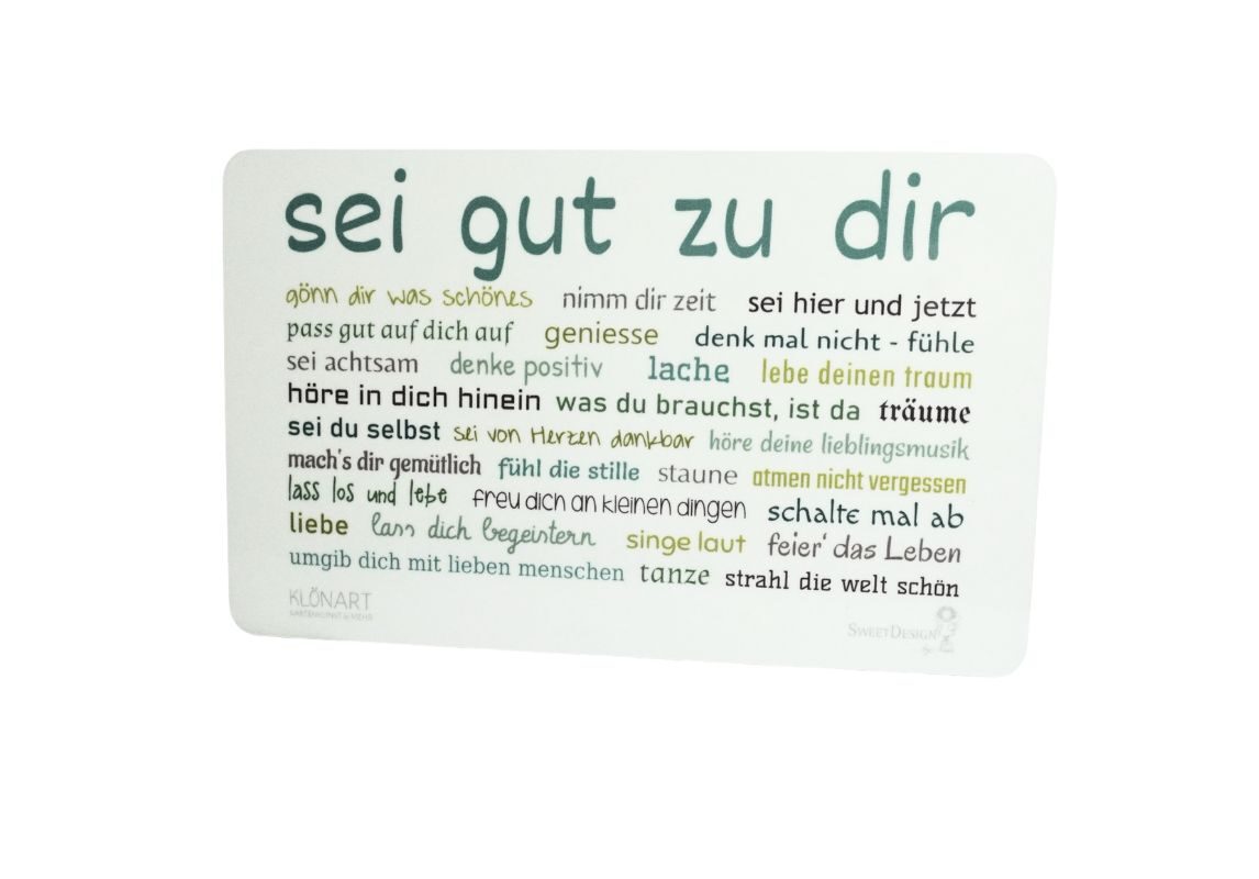 Frühstücksbrettchen SweetDesign by Nala "Sei gut zu Dir!"