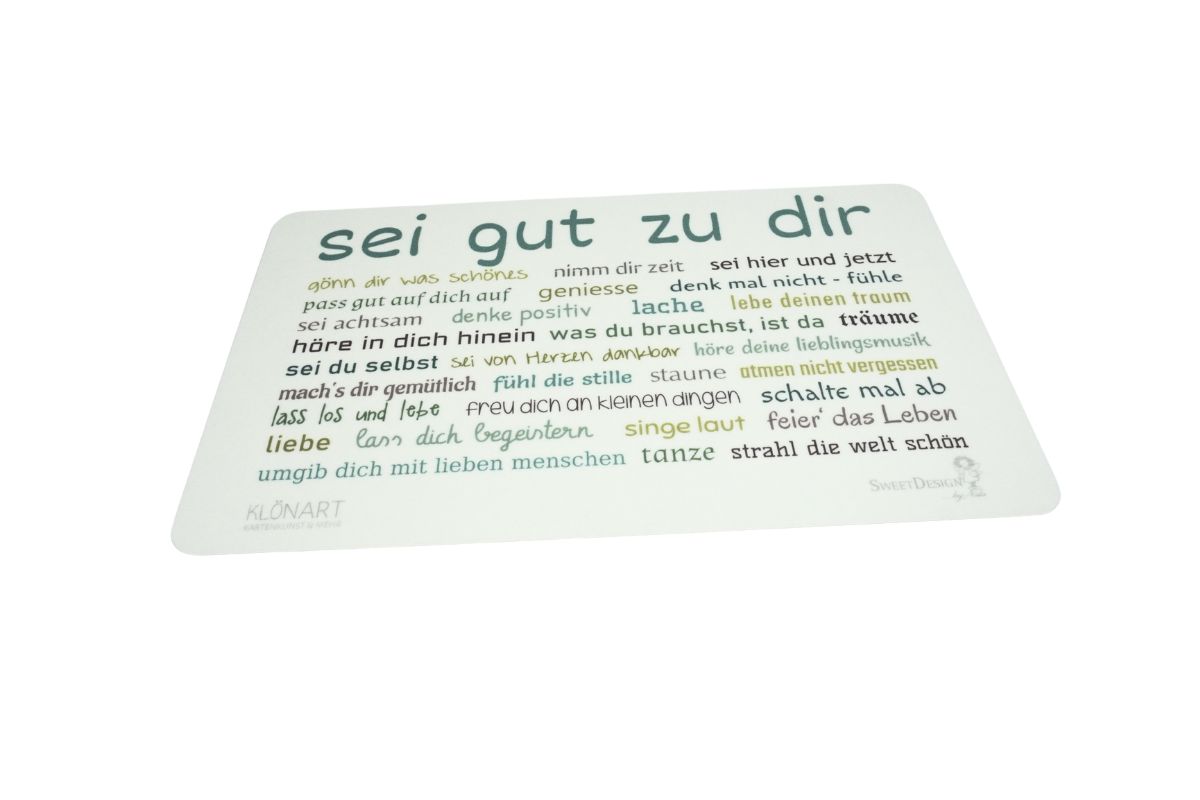 Frühstücksbrettchen SweetDesign by Nala "Sei gut zu Dir!"