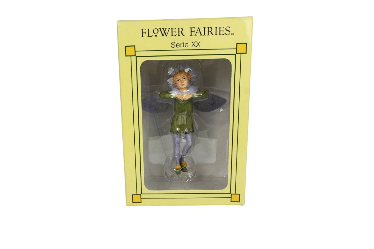 Flower Fairies Dekofigur Aster Michaelmas Daisy Fairy Deko Blumenkind Elfe Stab