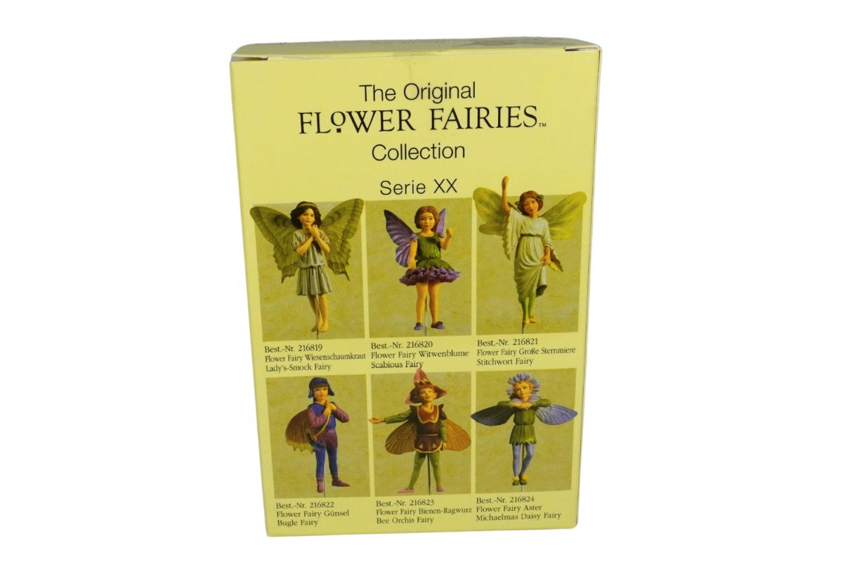 Flower Fairies Dekofigur Aster Michaelmas Daisy Fairy Deko Blumenkind Elfe Stab