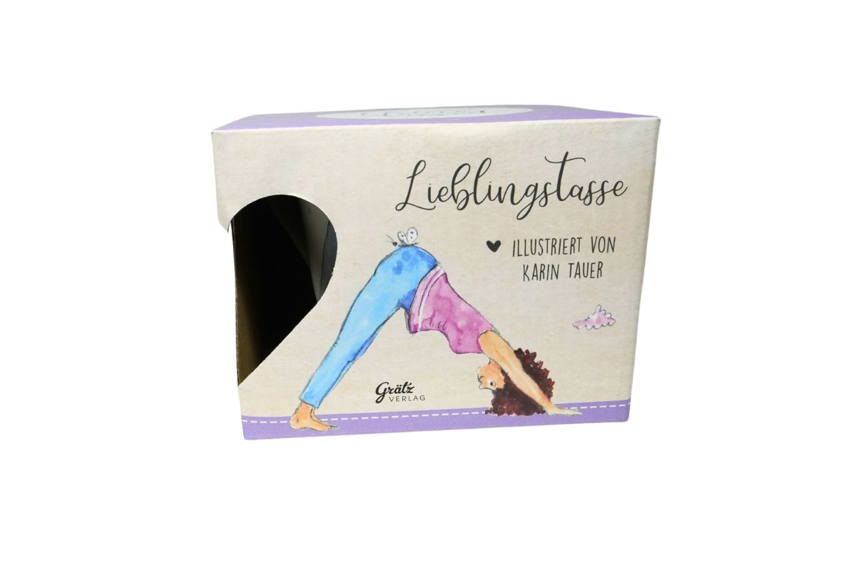 Porzellantasse „Kleine Auszeit“ – Yogatasse aus Brillant-Porzellan | Karin Tauer