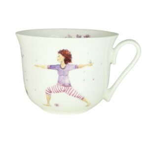 Porzellantasse „Kleine Auszeit“ – Yogatasse aus Brillant-Porzellan | Karin Tauer
