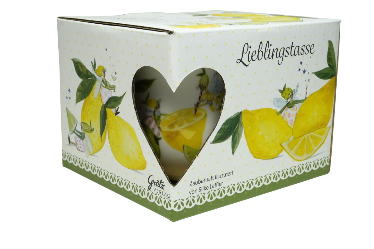 Porzellantasse „Fresh Lemons“ – Lieblingstasse Brillant-Porzellan | Silke Leffler
