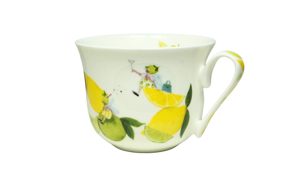 Porzellantasse „Fresh Lemons“ – Lieblingstasse Brillant-Porzellan | Silke Leffler