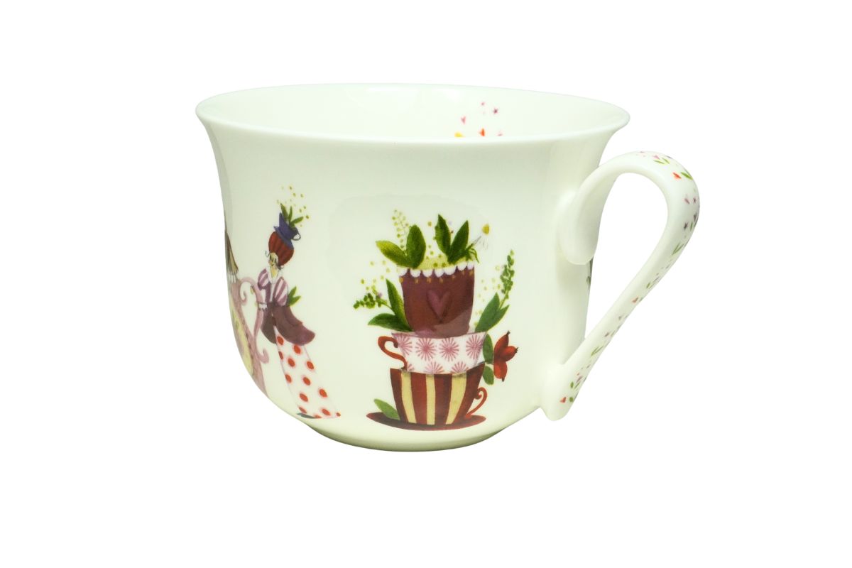 Porzellantasse „Teatime“– Lieblingstasse Brillant-Porzellan | Silke Leffler