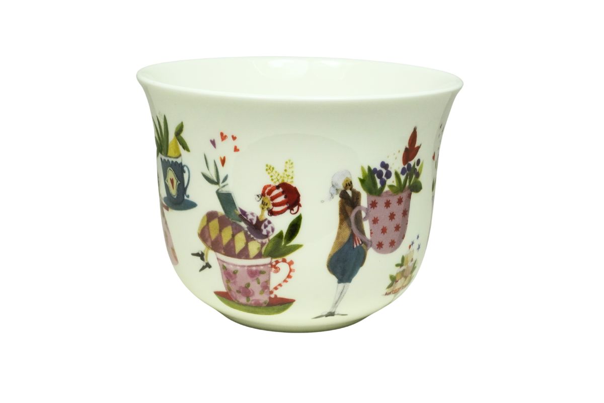 Porzellantasse „Teatime“– Lieblingstasse Brillant-Porzellan | Silke Leffler