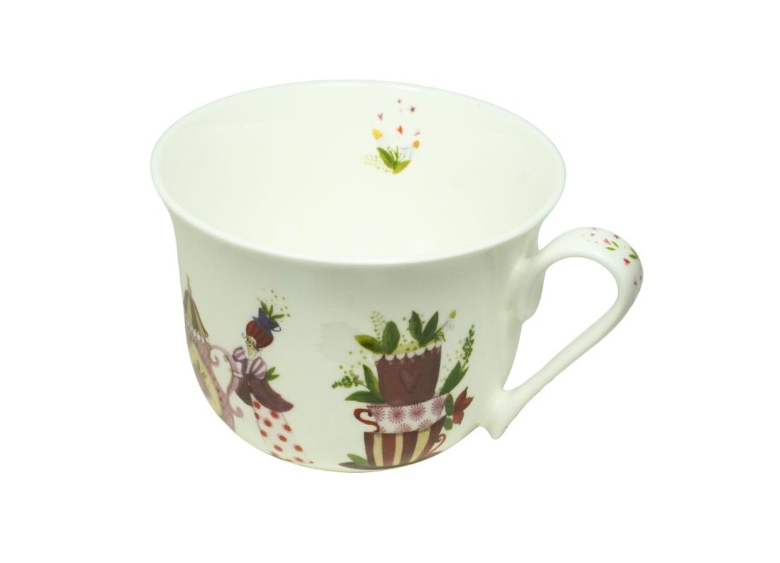 Porzellantasse „Teatime“– Lieblingstasse Brillant-Porzellan | Silke Leffler