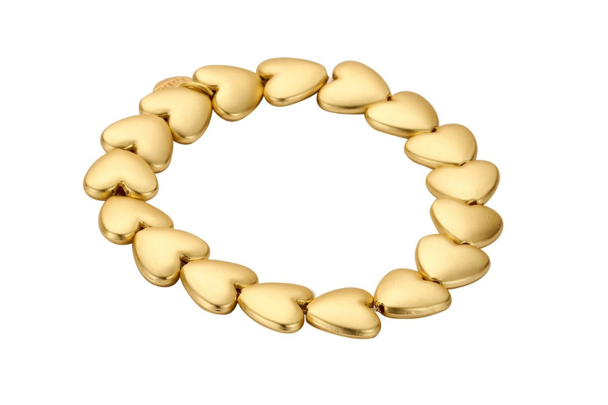 Biba Armband „Herzen“ – Goldfarbig & Matt