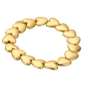 Biba Armband „Herzen“ – Goldfarbig & Matt