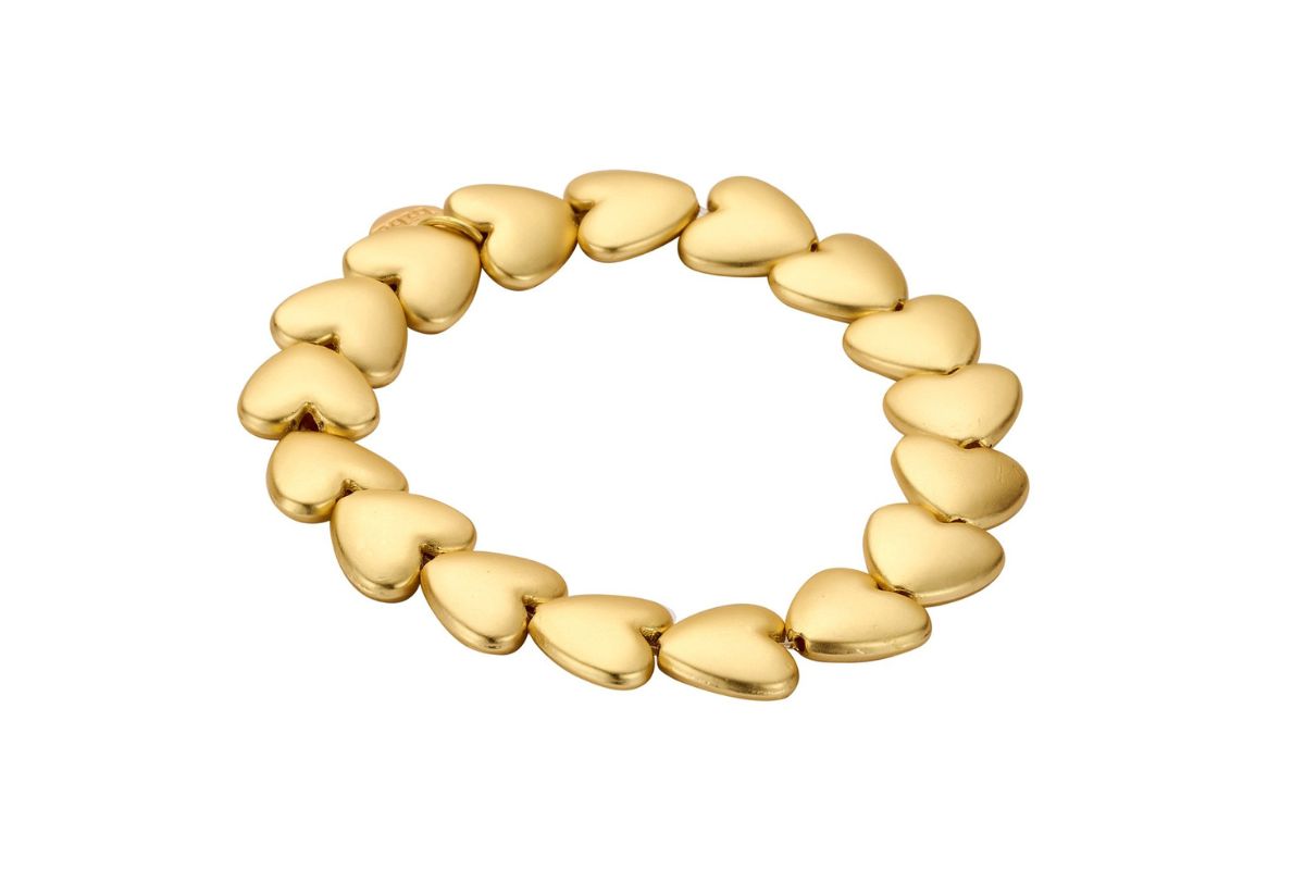 Biba Armband „Herzen“ – Goldfarbig & Matt
