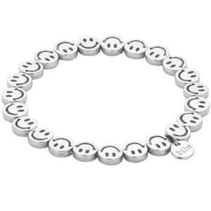 Biba Armband „Smileys“–Silber Fröhlicher Schmuck mit Biba Anhänger